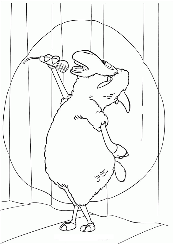 Plansa de colorat cu Aventurile lui Piggley 15 7